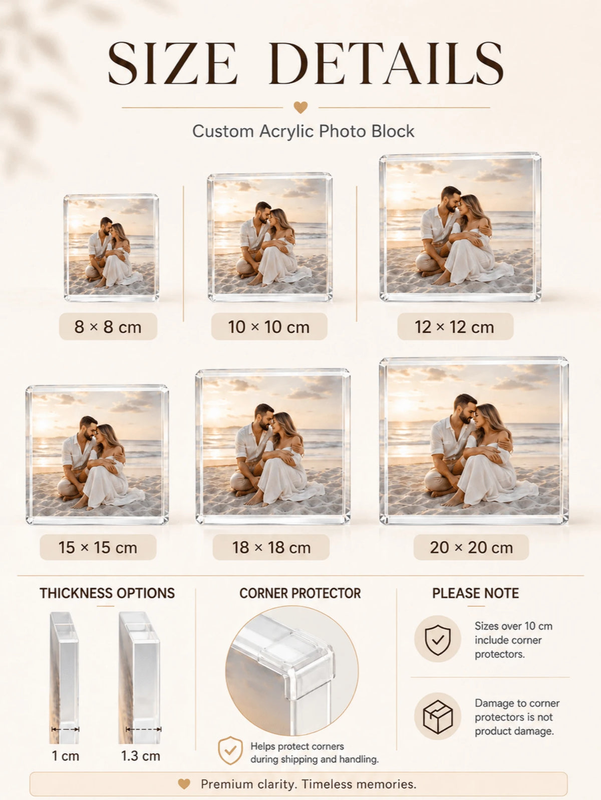 Personalized Acrylic Photo Display Block